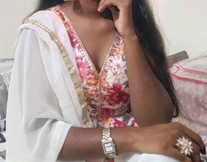 Floral Print Top &amp; Dupatta Set