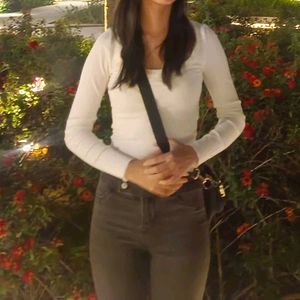 Ribbed long sleeve H&amp;m top
