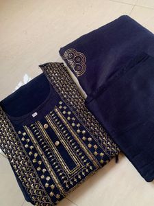 Elegant Navy Blue Kurta Set