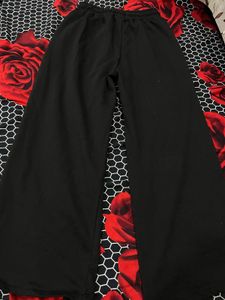 Goth Spider Web Wide Leg Pants