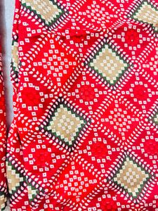 Red Printed Kurta