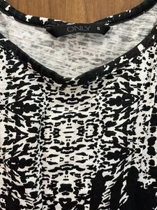 Only  Black &amp; White Tank Top