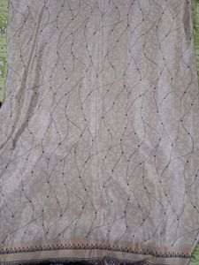 Combo Of 2 Ethnic Saree Set Green Cream Silver