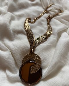 Antique Bronze Statement Necklace