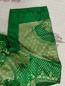 Stunning Green Brocade Blouse