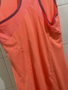 Adidas Orange Sleeveless Athletic Dress