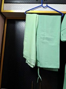 Elegant Mint Green Kurta Set with Intricate Embroi