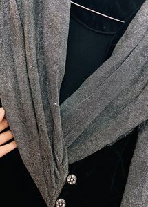 Velvet Wrap Up Coat