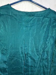 Teal Embroidered Kurta