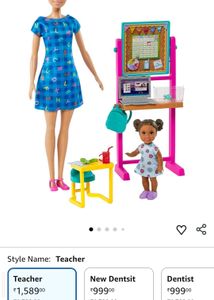 Barbie Doll &amp; Little Friend Classroom Playset