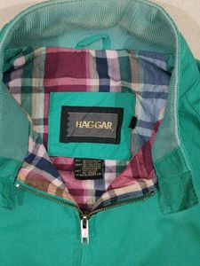 HAGGAR Vintage Green Harrington Jacket