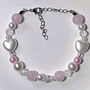 Pastel Pink &amp; Silver Cozy Jewelry Set