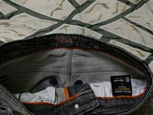 Ripped Gray Denim Jeans