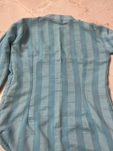 Elegant Blue Striped Kurta