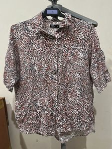 Stylish Printed Button-Up Shirt