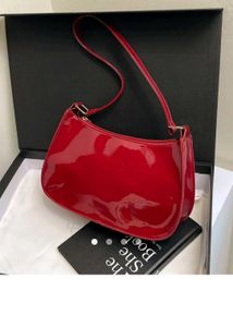 Classic Red Glossy Handbag – Fashion Essential