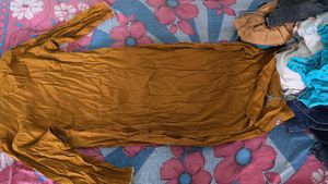 Elegant Mustard kurti with Embellishments