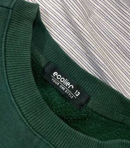 Oversized Green Graphic Sweatshirt
