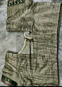 Cream Colour Silk Blouse.