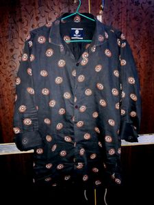 Printed Black Shirt