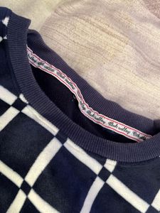 a velvet sweatshirt