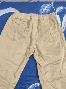 Comfortable Beige Casual Pants