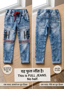 Stylish Blue Acid Wash Jeans