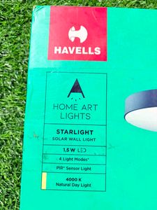 Havells Starlight 1.5W Solar Wall Light |PIRSensor