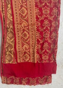 Red &amp; Gold Blouse Piece