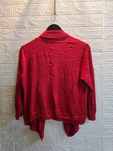 Chic Red Cardigan