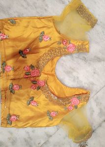 Stunning Yellow Haldi Lehenga Choli 3 Piece Set