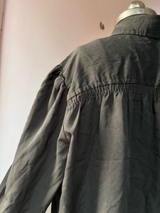 Black Button-Down Shirt