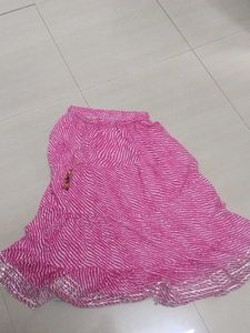 Vibrant Pink Ethnic Skirt