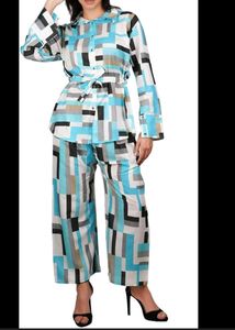 Abstract Print Pajama Set