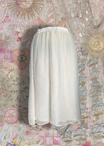 Chiffon Maxi White Skirt