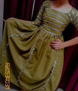 Beutiful Olive Color Gown