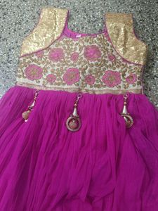 Beautiful Pink Ethnic Gown
