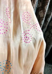 PEACH COLOUR GOWN