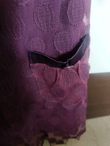Purple Dress with Lace Details