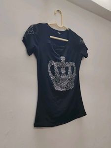 Sparkling Crown Party Top for Women