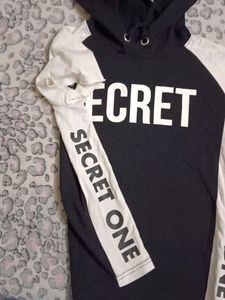 Westside black And White Hoodie