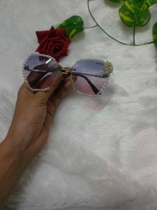Stylish Beaded Cat-Eye Sunglasses