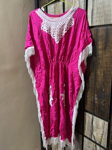 Attractive Pink Kaftan Kurti