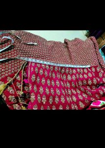 Beautiful Rani pink heavy bridal lehenga
