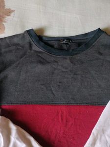 Color Block Crewneck Sweatshirt