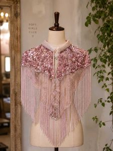 Full beaded sequin cape