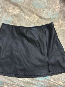 Faux Leather Mini Skirt