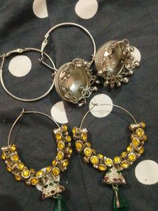 Indian Jhumka Earrings Set
