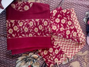 Stylish Blue Printed Kurta Set with Dupatta