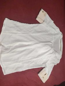 Elegant White Button-Down Shirt
